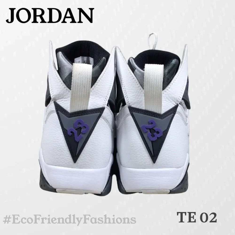 Nike Air Jordan 7 Retro Flint Men's White & Gray Sneaker Size 14 CU9307-100 - Picture 5 of 7